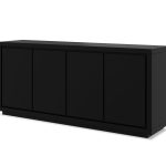 MAZE Matte Black 4-Door Buffet 7 MAZE Matte Black 4-Door Buffet