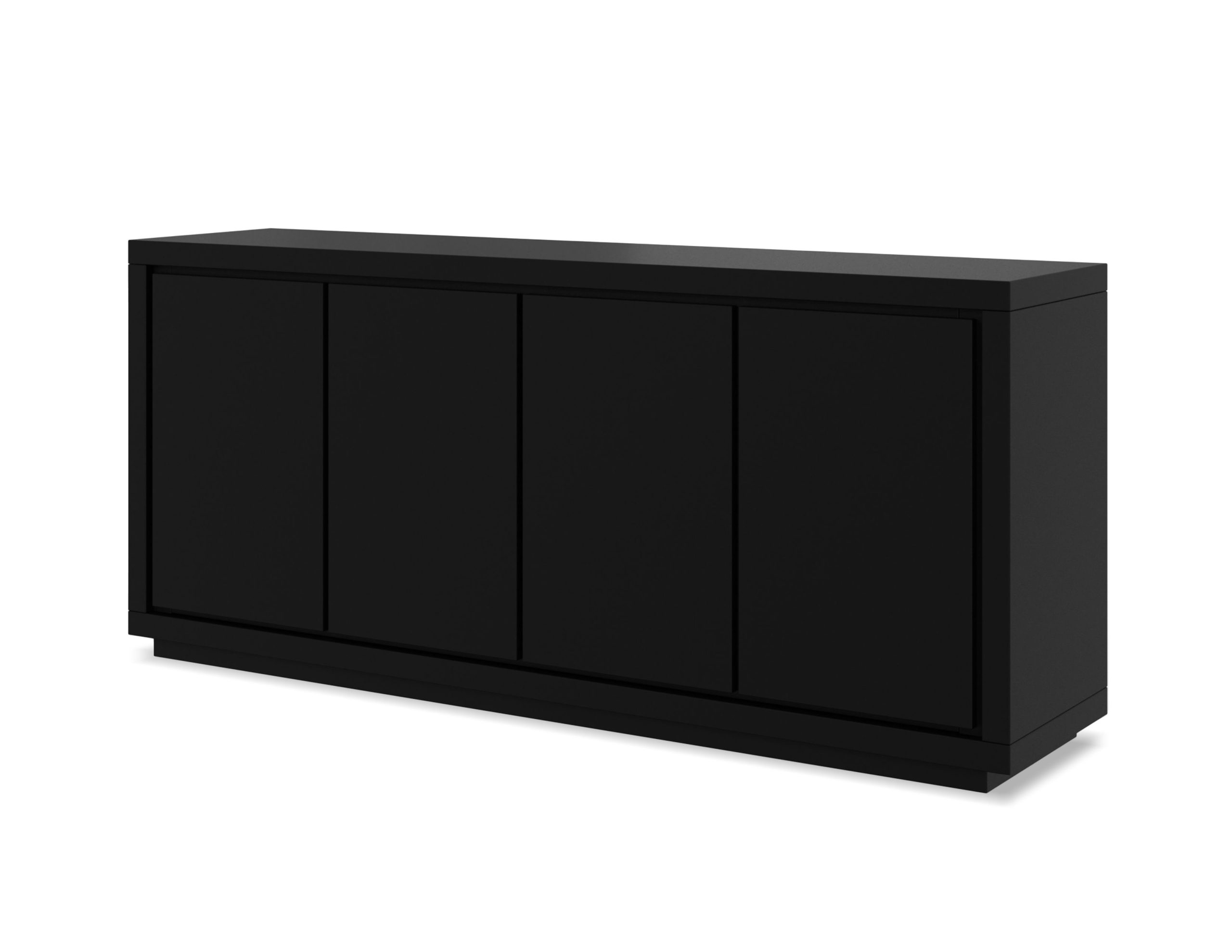 MAZE Matte Black 4-Door Buffet 1 MAZE Matte Black 4-Door Buffet