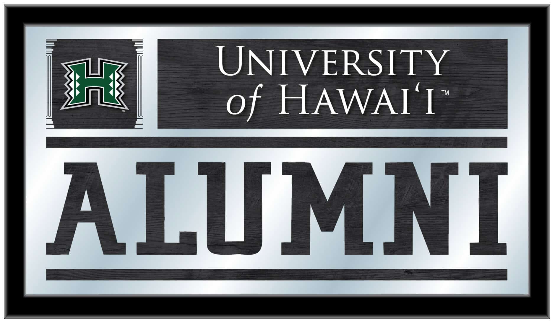 University of Hawaii 26x15 Alumni Wall Mirror 1 University of Hawaii 26x15 Alumni Wall Mirror