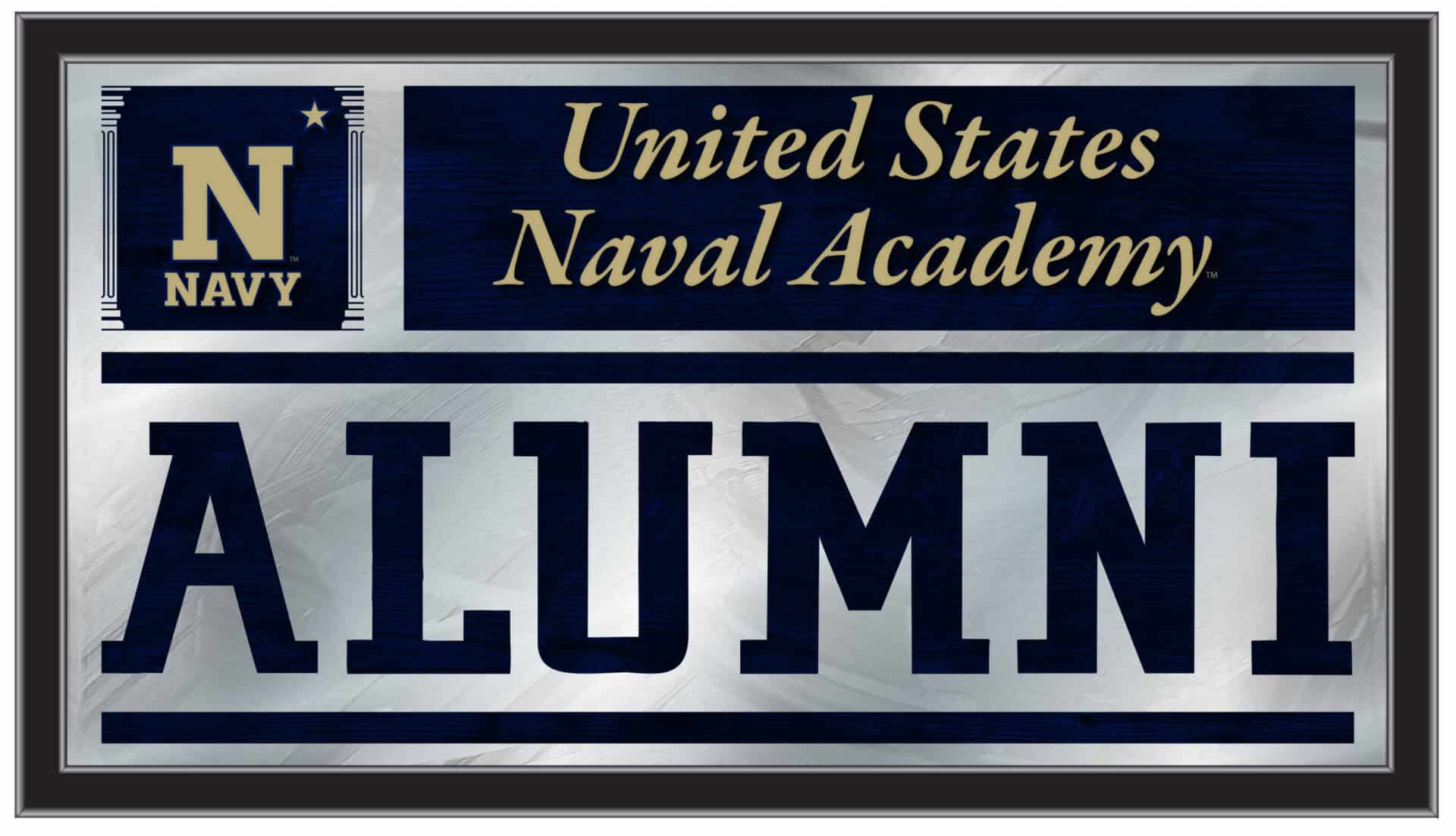 US Naval Academy 26x15 Alumni Wall Mirror 1 US Naval Academy 26x15 Alumni Wall Mirror