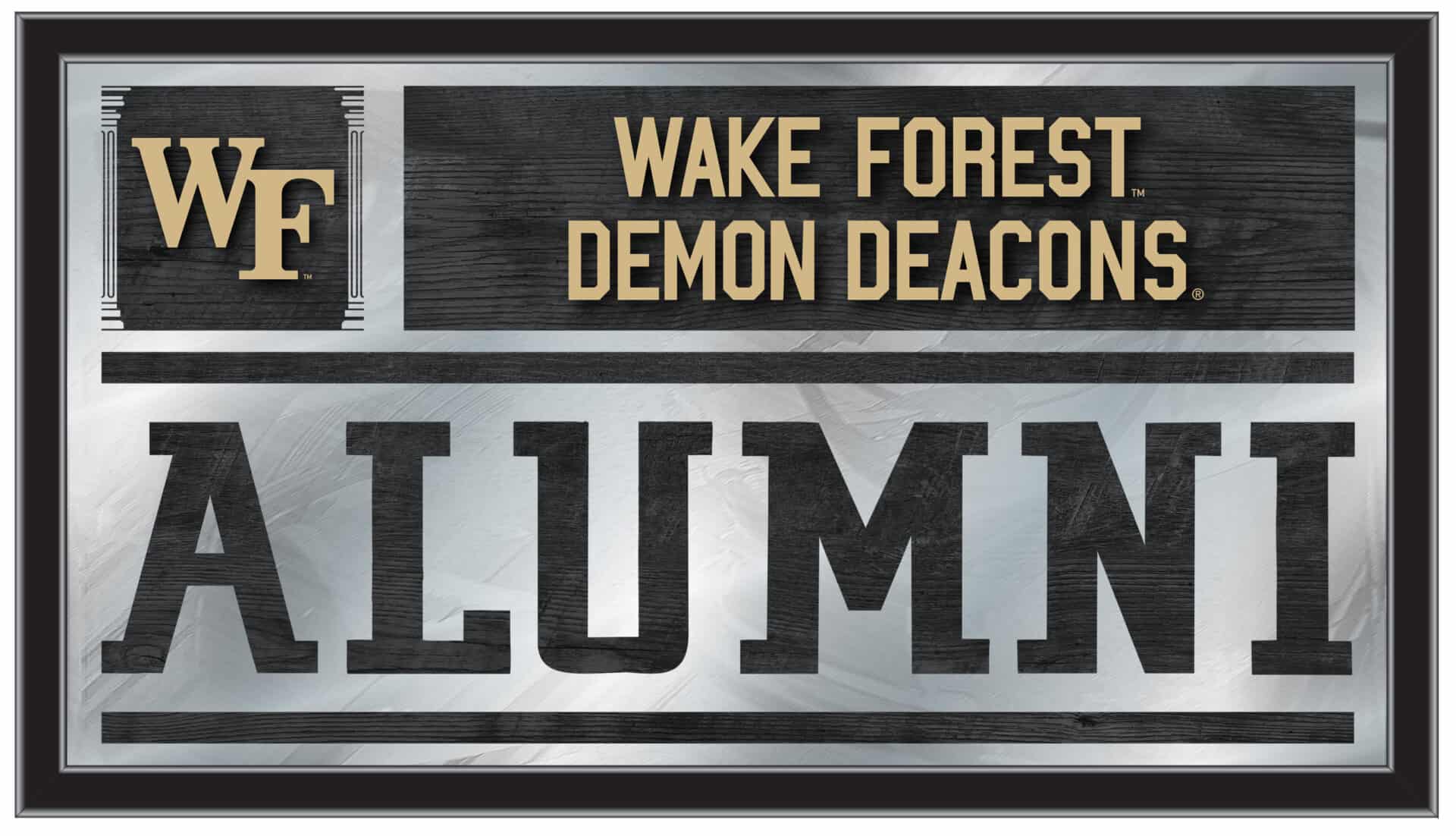 Wake Forest University 26x15 Alumni Wall Mirror 1 Wake Forest University 26x15 Alumni Wall Mirror