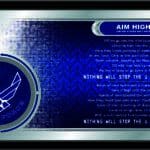 United States Air Force 26x15 Hymn Wall Mirror