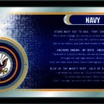 United States Navy 26x15 Hymn Wall Mirror