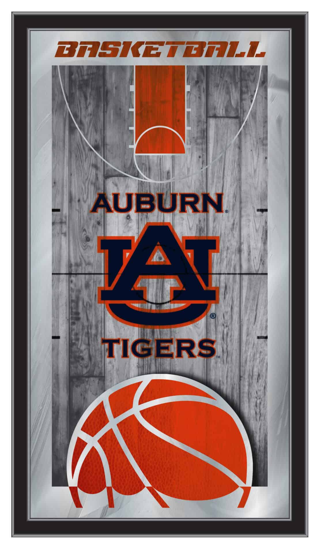 Auburn University 15x26 Basketball Wall Mirror 1 Auburn University 15x26 Basketball Wall Mirror