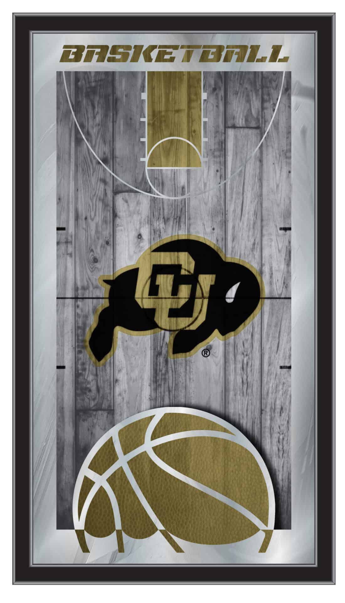 University of Colorado 15x26 Basketball Wall Mirror 1 University of Colorado 15x26 Basketball Wall Mirror