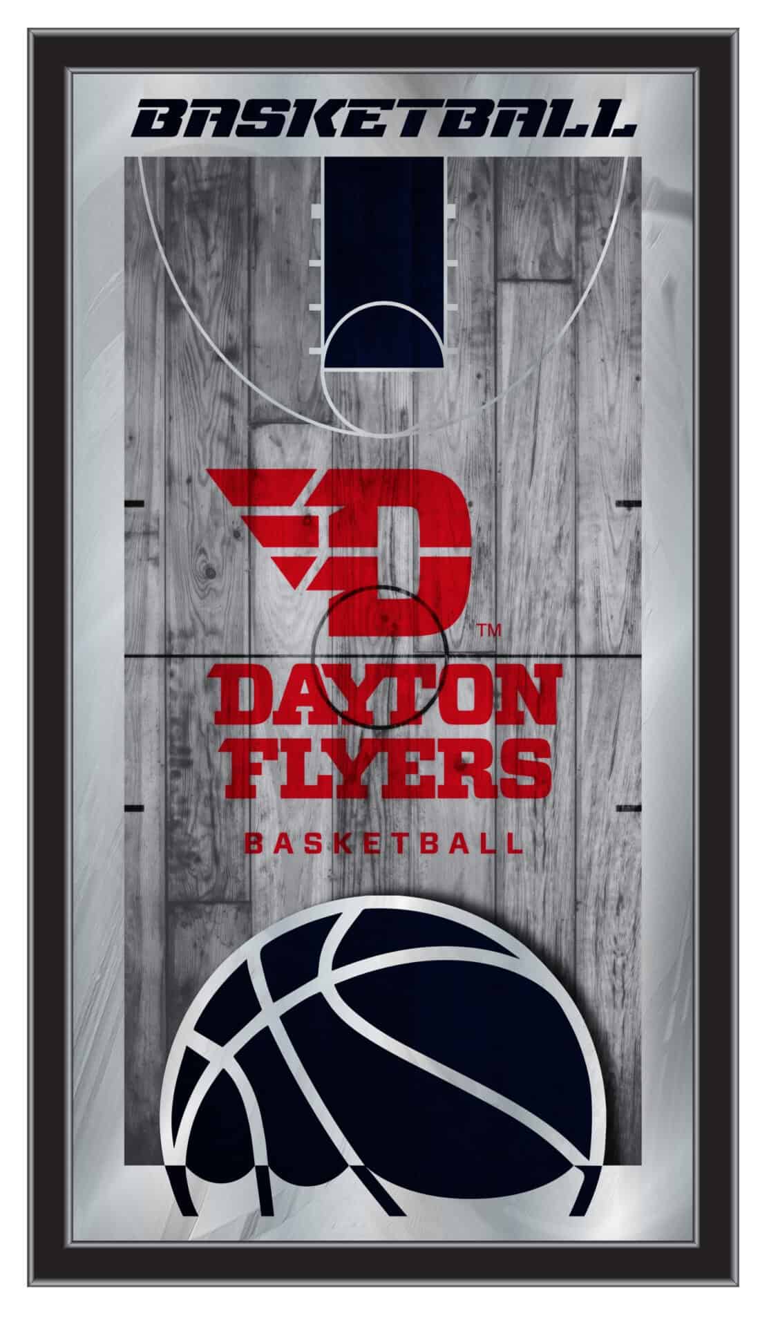 University of Dayton 15x26 Basketball Wall Mirror 1 University of Dayton 15x26 Basketball Wall Mirror