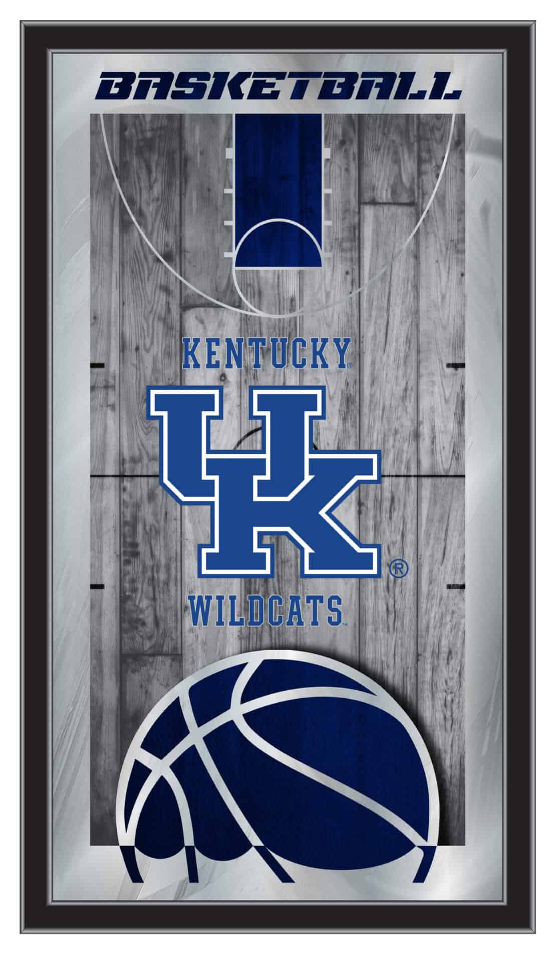 University of Kentucky 15x26 Basketball Wall Mirror 1 University of Kentucky 15x26 Basketball Wall Mirror