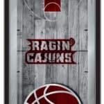 University of Louisiana at Lafayette 15x26 Basketball Wall Mirror