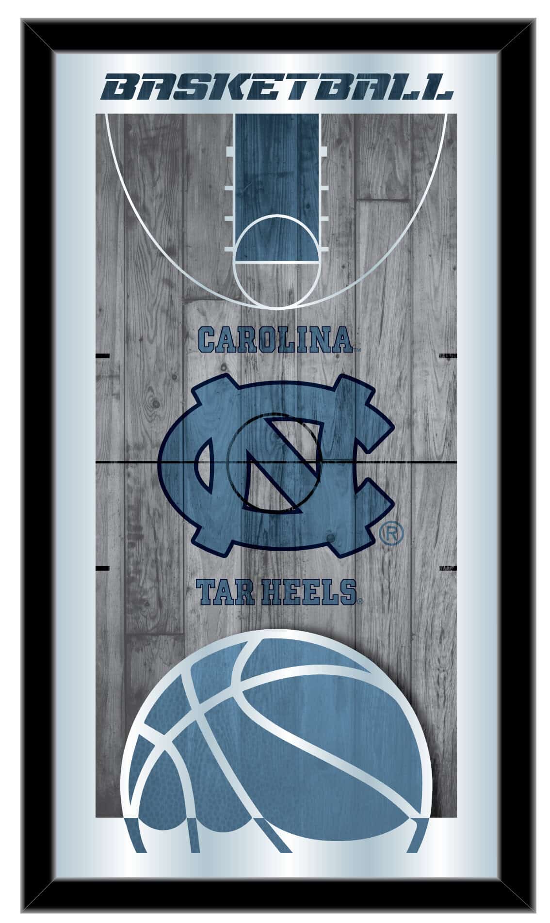 University of North Carolina 15x26 Basketball Wall Mirror 1 University of North Carolina 15x26 Basketball Wall Mirror