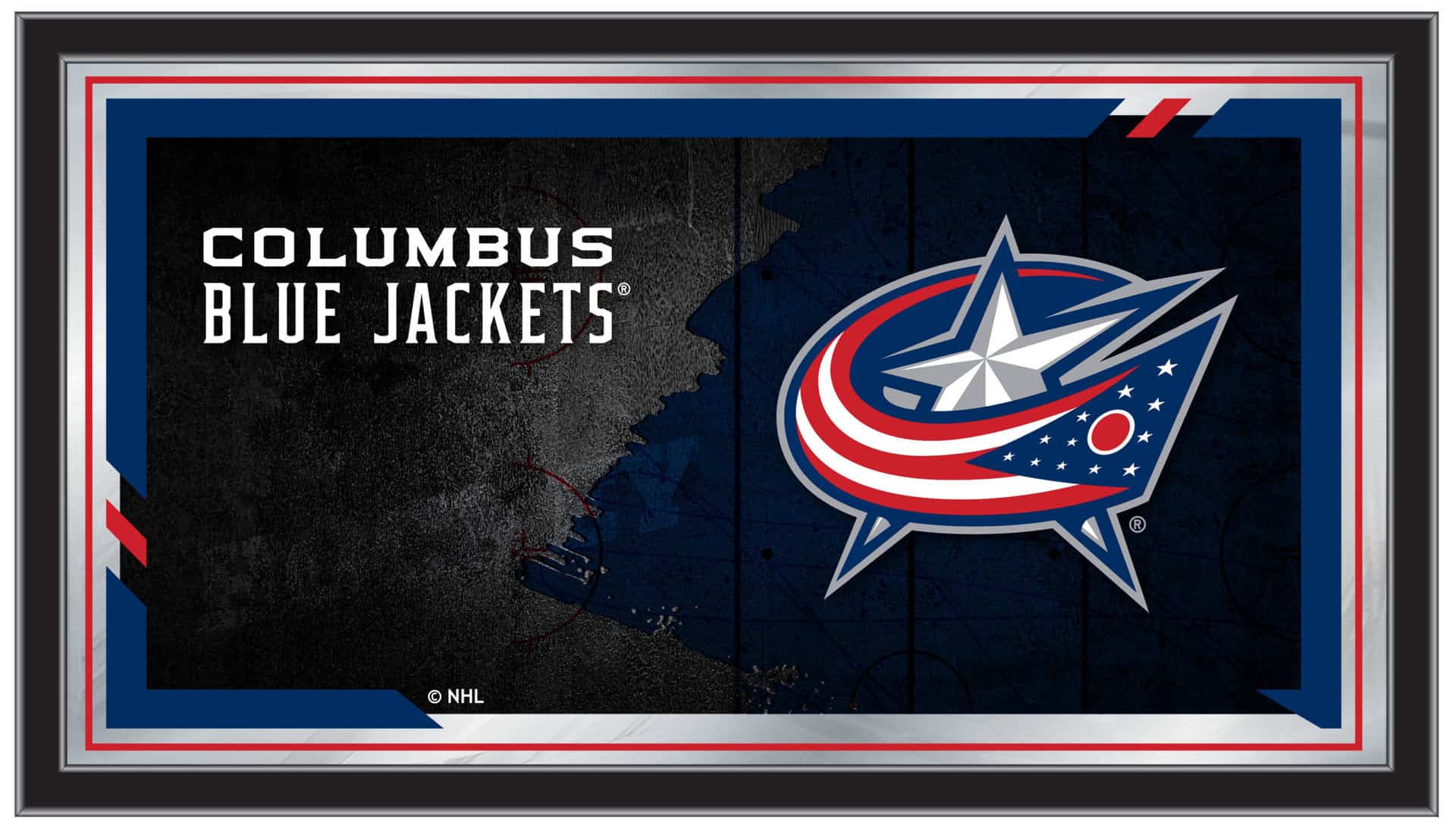 Columbus Blue Jackets 15x26 Hockey Collector Mirror 3 Columbus Blue Jackets 15x26 Hockey Collector Mirror