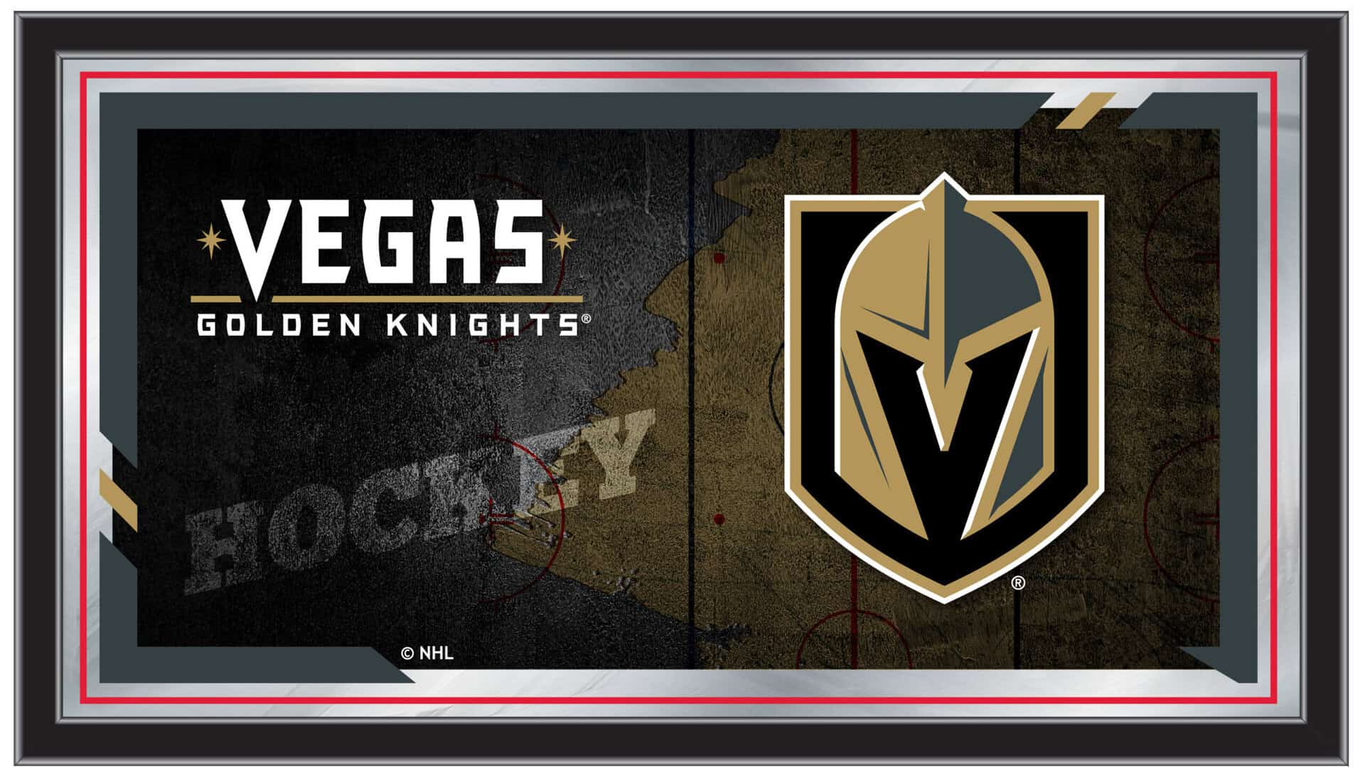 Vegas Golden Knights 15x26 Hockey Collector Mirror 3 Vegas Golden Knights 15x26 Hockey Collector Mirror