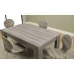 Modern Dark Taupe 60 x 36 Inch Rectangular Dining Table