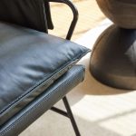 MEIER Moss Green Leather Lounge Chair Charcoal Legs 11 MEIER Moss Green Leather Lounge Chair Charcoal Legs