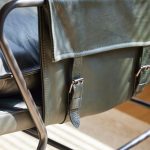 MEIER Moss Green Leather Lounge Chair Charcoal Legs 12 MEIER Moss Green Leather Lounge Chair Charcoal Legs