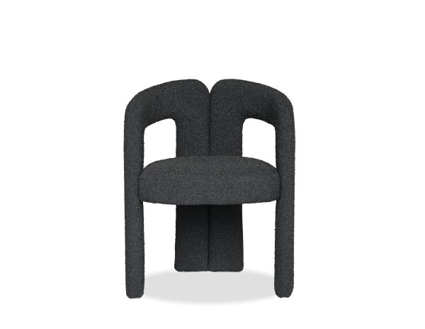 MELROSE Armchair Licorice Boucle Fabric 1 2