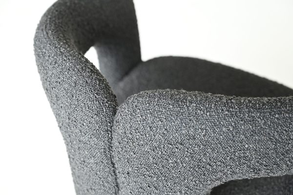 MELROSE Armchair Licorice Boucle Fabric 5 2