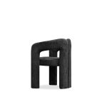 MELROSE Black Fabric Dining Armchair 9 MELROSE Black Fabric Dining Armchair