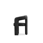 MELROSE Black Fabric Dining Armchair 10 MELROSE Black Fabric Dining Armchair
