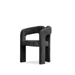 MELROSE Black Fabric Dining Armchair 7 MELROSE Black Fabric Dining Armchair
