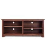 Medium Brown Wood TV Stand for TVs up to 60 Inches