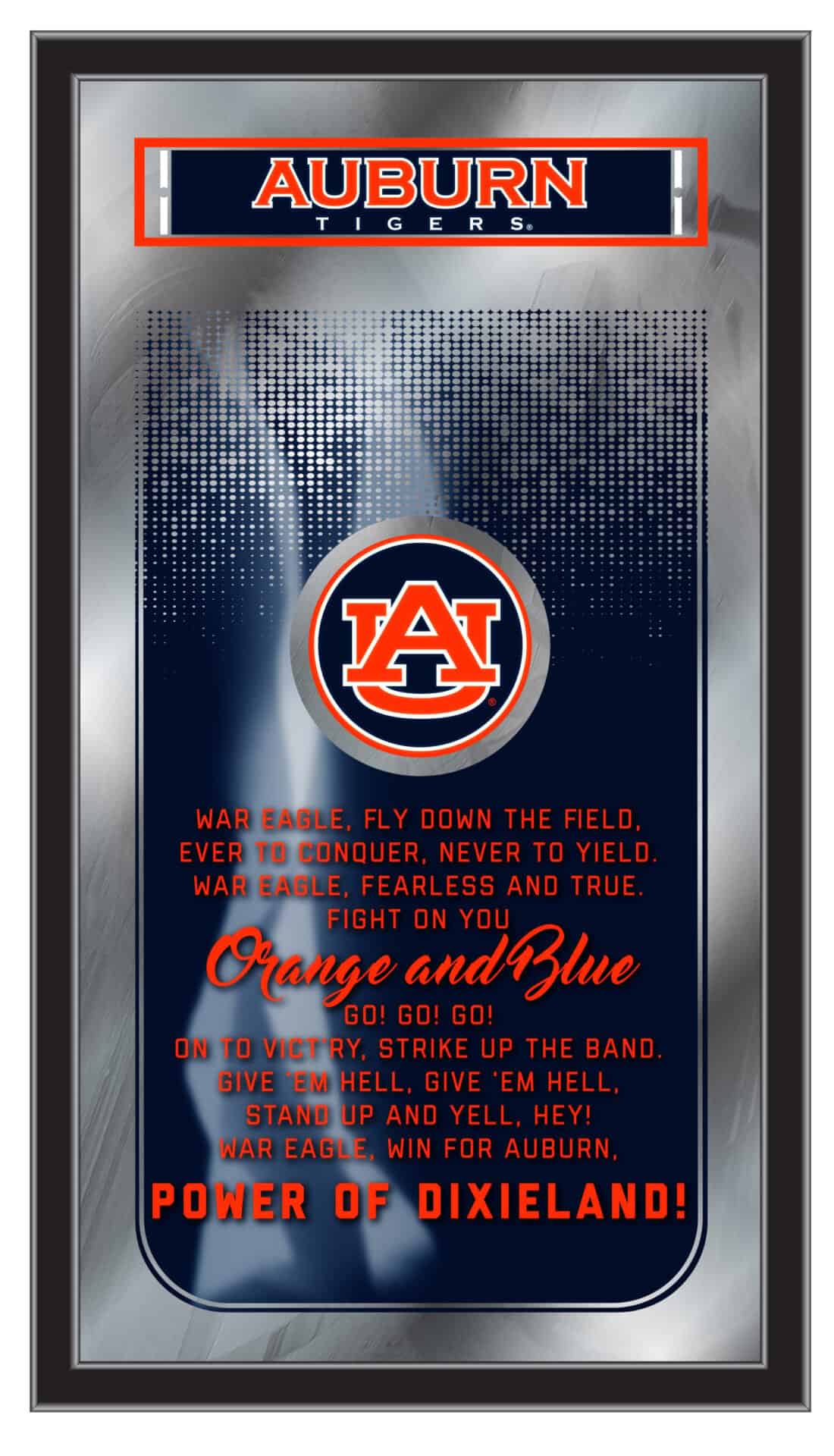 Auburn University 26x15 Fight Song Wall Mirror 1 Auburn University 26x15 Fight Song Wall Mirror