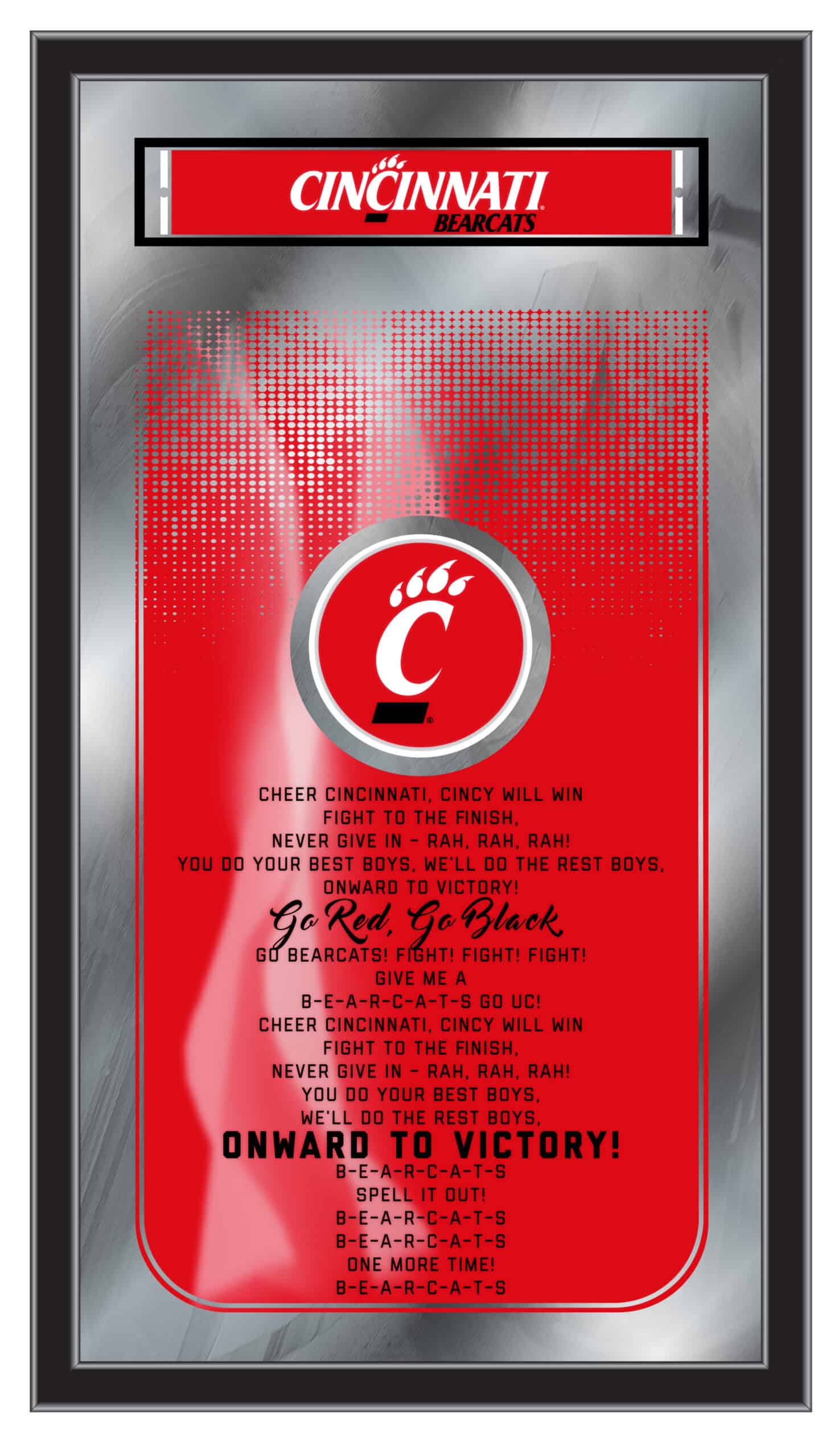 University of Cincinnati 26x15 Fight Song Wall Mirror 4 University of Cincinnati 26x15 Fight Song Wall Mirror