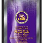 Louisiana State University 26x15 Fight Song Wall Mirror