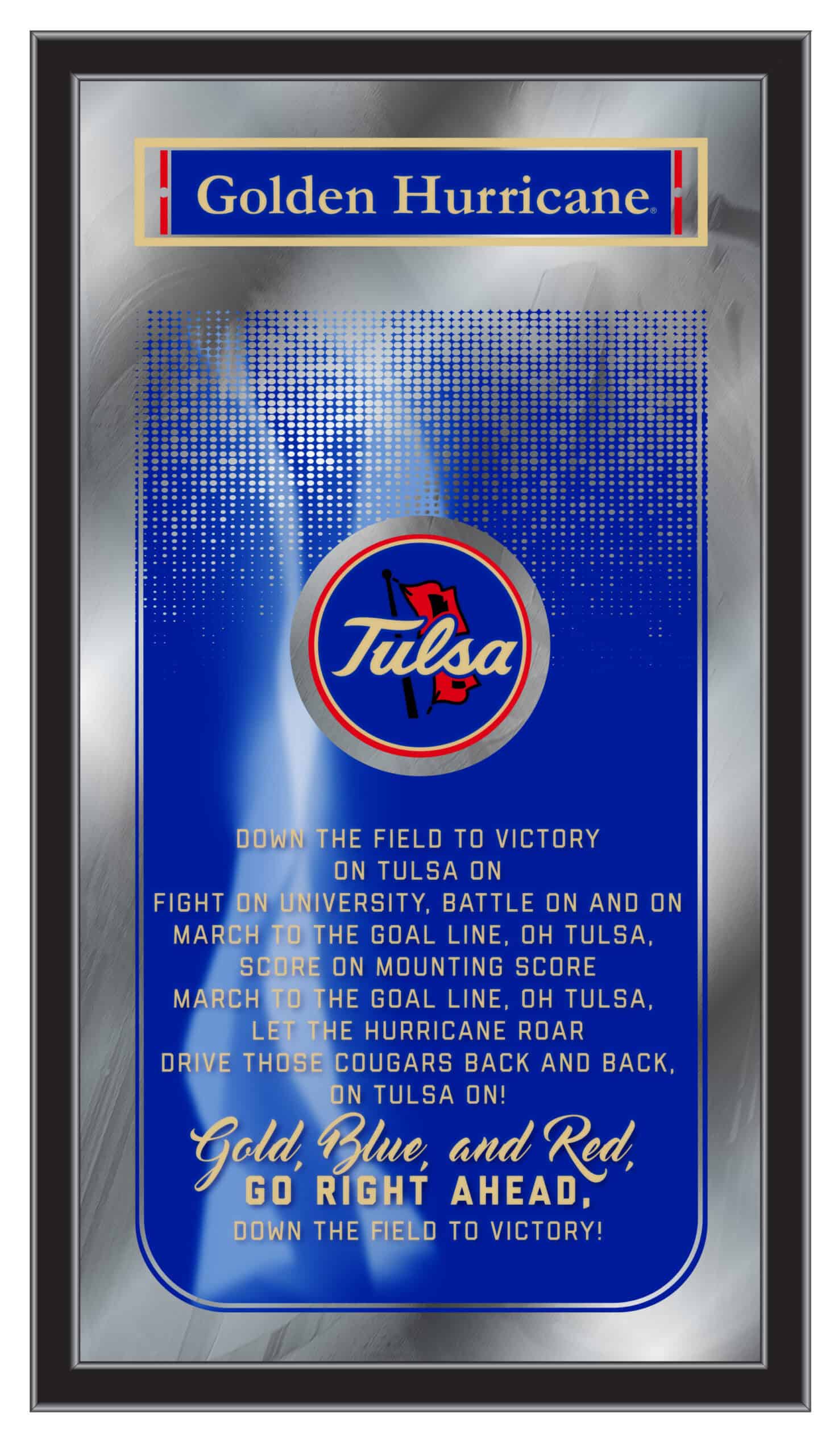 University of Tulsa 26x15 Fight Song Wall Mirror 3 University of Tulsa 26x15 Fight Song Wall Mirror