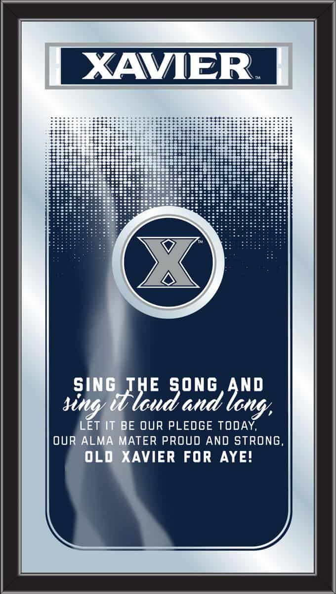 Xavier 26x15 Fight Song Wall Mirror 1 Xavier 26x15 Fight Song Wall Mirror