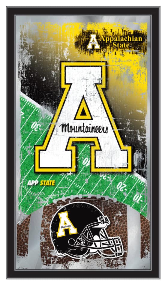Appalachian State University 15x26 Football Wall Mirror