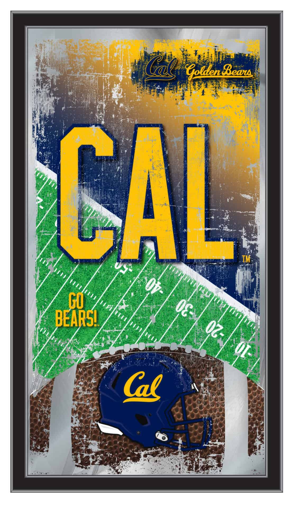 University of California 15x26 Football Wall Mirror 1 University of California 15x26 Football Wall Mirror