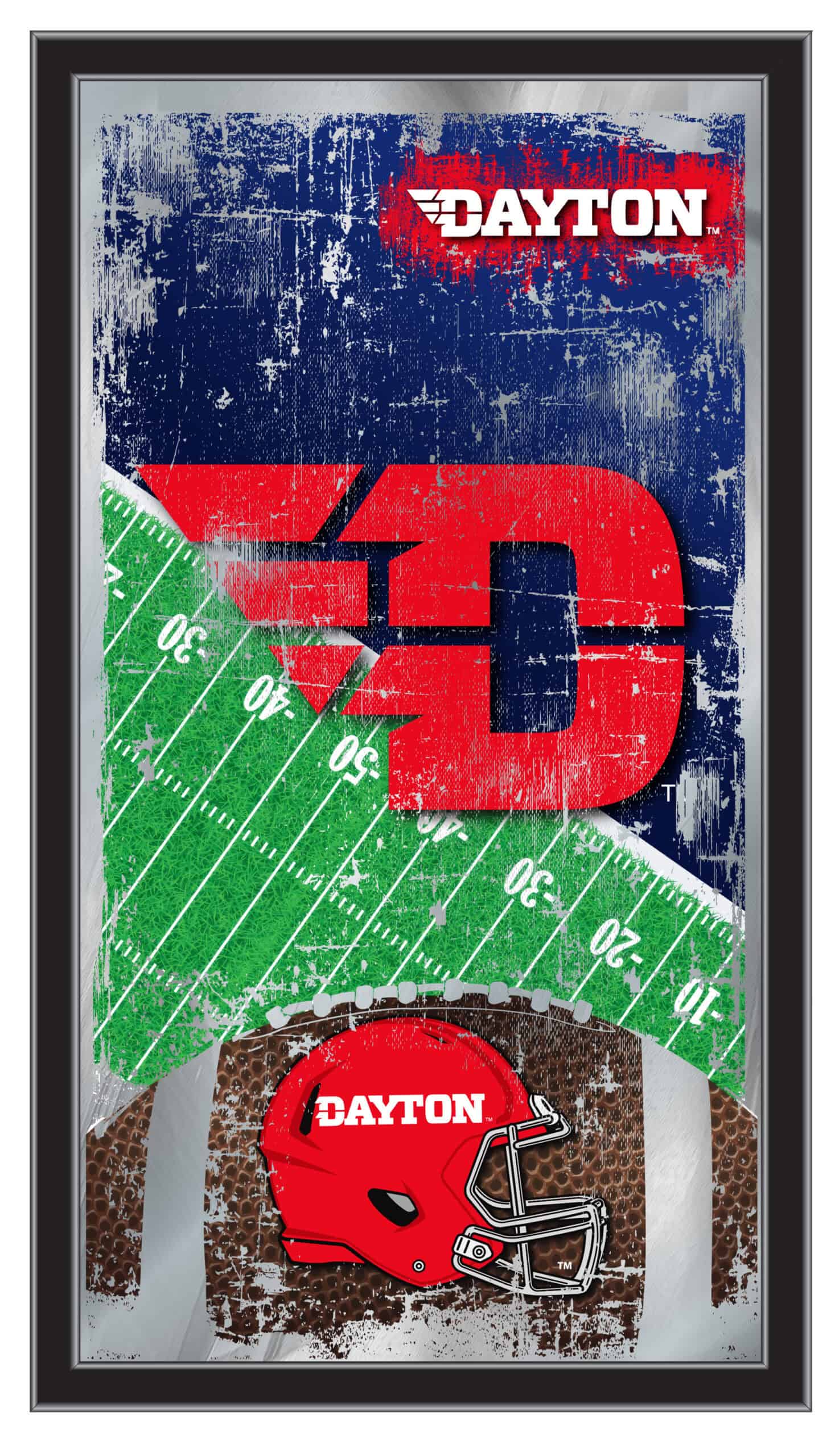 University of Dayton 15x26 Football Wall Mirror 4 University of Dayton 15x26 Football Wall Mirror