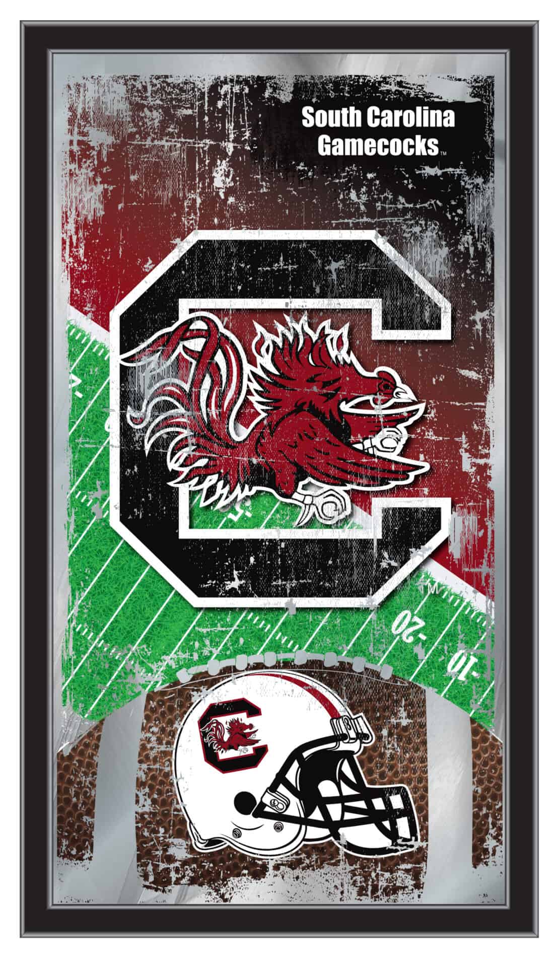 University of South Carolina 15x26 Football Wall Mirror 1 University of South Carolina 15x26 Football Wall Mirror