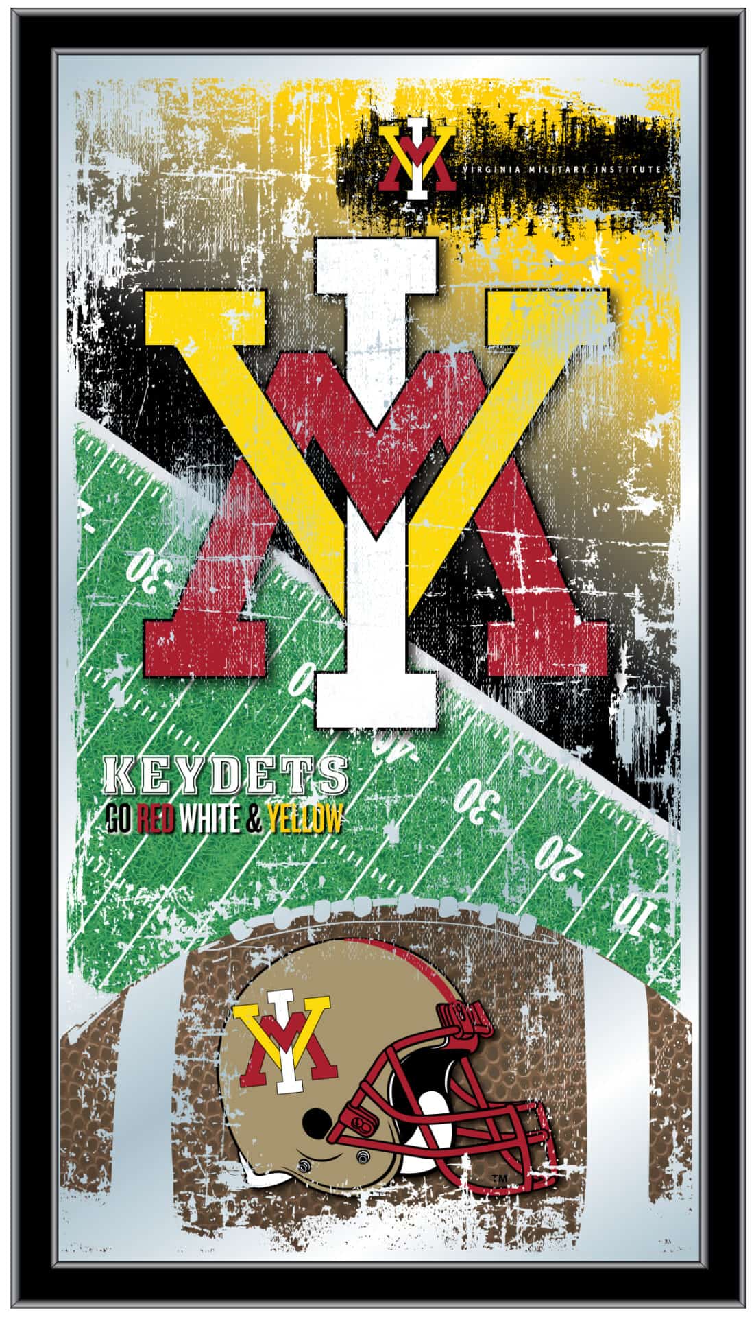 Virginia Military Institute 15x26 Football Wall Mirror 1 Virginia Military Institute 15x26 Football Wall Mirror