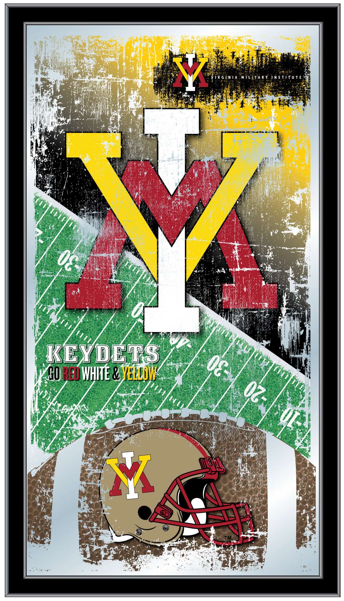 Virginia Military Institute 15x26 Football Wall Mirror 4 Virginia Military Institute 15x26 Football Wall Mirror