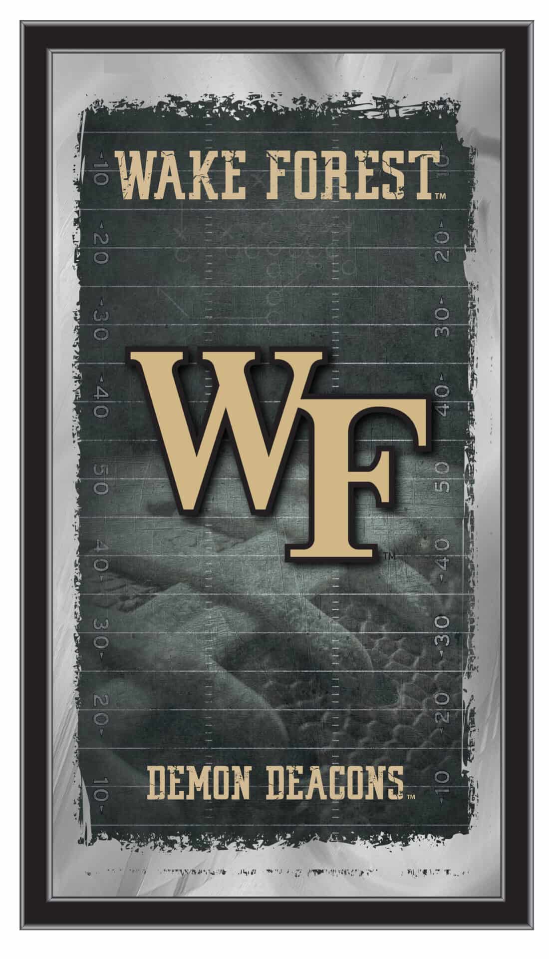 Wake Forest University 15x26 Football Wall Mirror 1 Wake Forest University 15x26 Football Wall Mirror