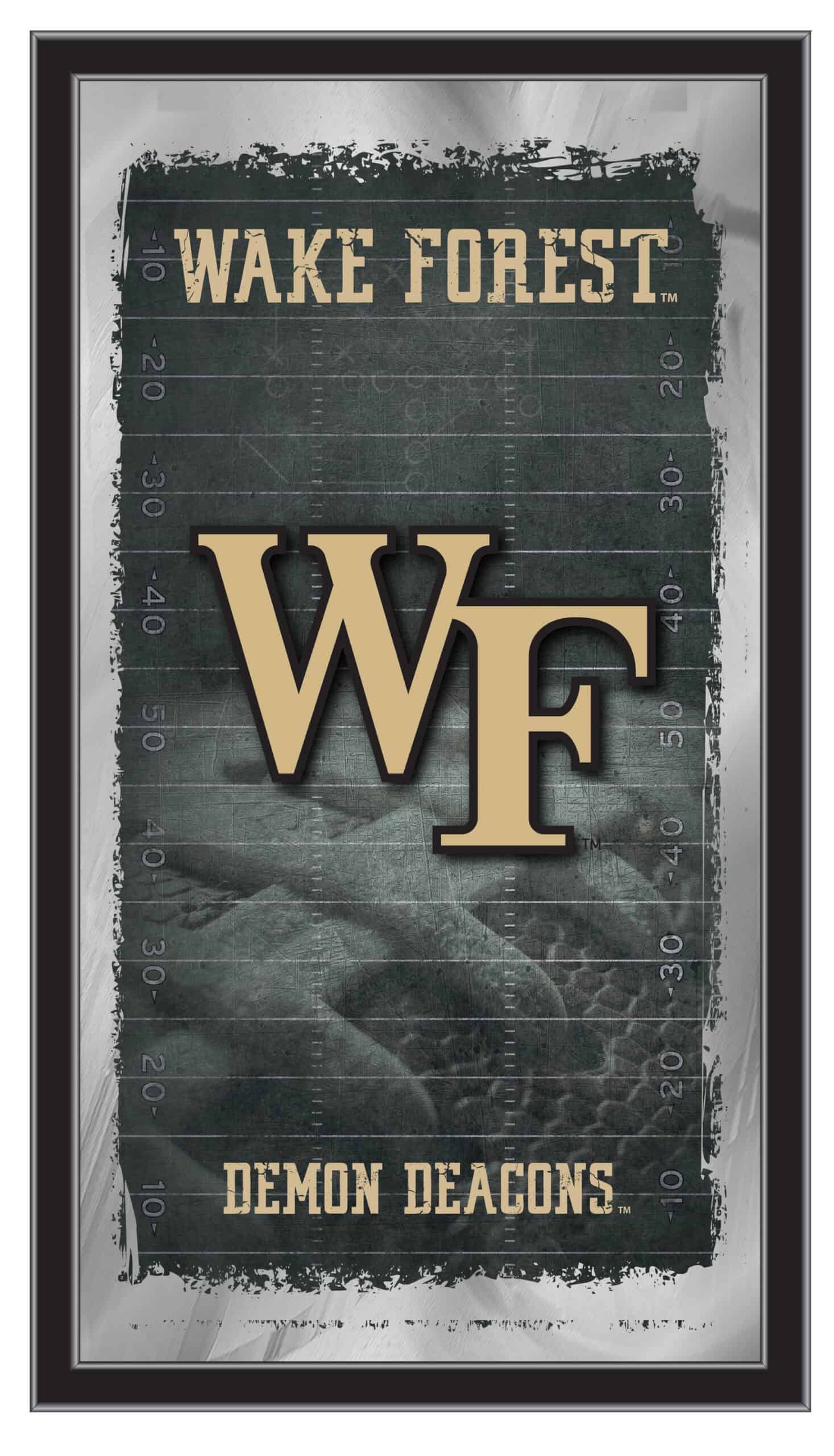 Wake Forest University 15x26 Football Wall Mirror 4 Wake Forest University 15x26 Football Wall Mirror