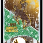 University of Wyoming 15x26 Football Wall Mirror