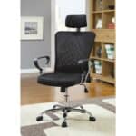 Ergonomic High Back Mesh Office Chair with Headrest Black 4 Ergonomic High Back Mesh Office Chair with Headrest Black