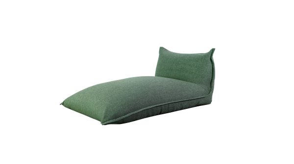 MIRAMAR Upholstered Foam Filled Carribean Blue Lounger Chair