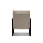 MITCHELL Wheat Leather Lounge Chair Black Powder Coated Legs 9 MITCHELL Wheat Leather Lounge Chair Black Powder Coated Legs
