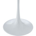 Mid Century Modern Round White 20-Inch Side Dining Table