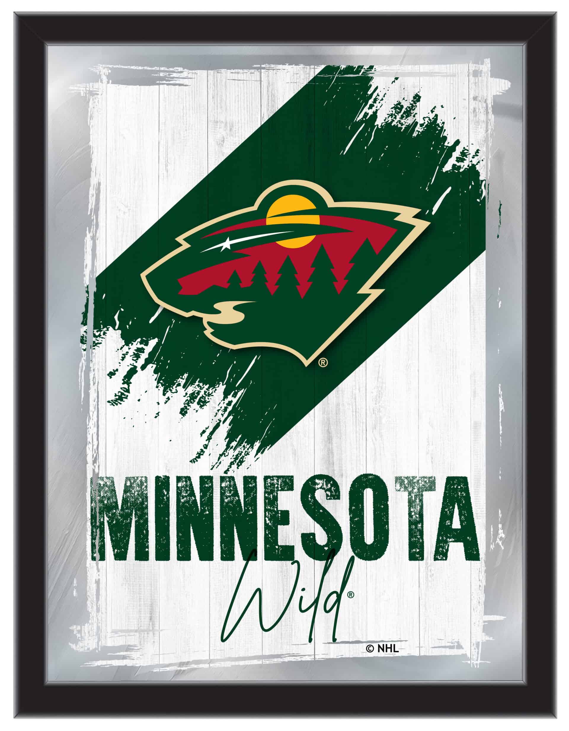 Minnesota Wild 17x22 Logo Wall Mirror (Alternate) 4 Minnesota Wild 17x22 Logo Wall Mirror (Alternate)