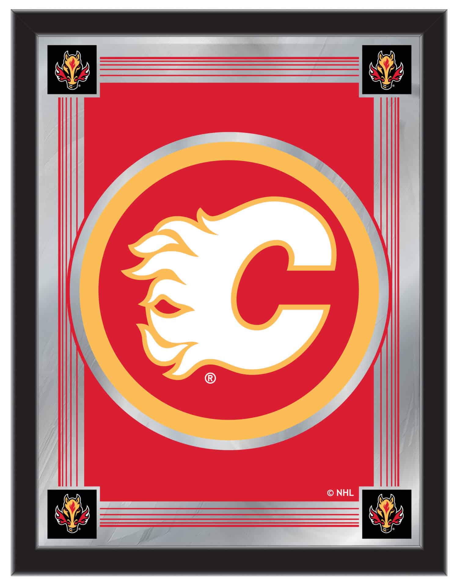 Calgary Flames 17x22 Logo Wall Mirror 1 Calgary Flames 17x22 Logo Wall Mirror