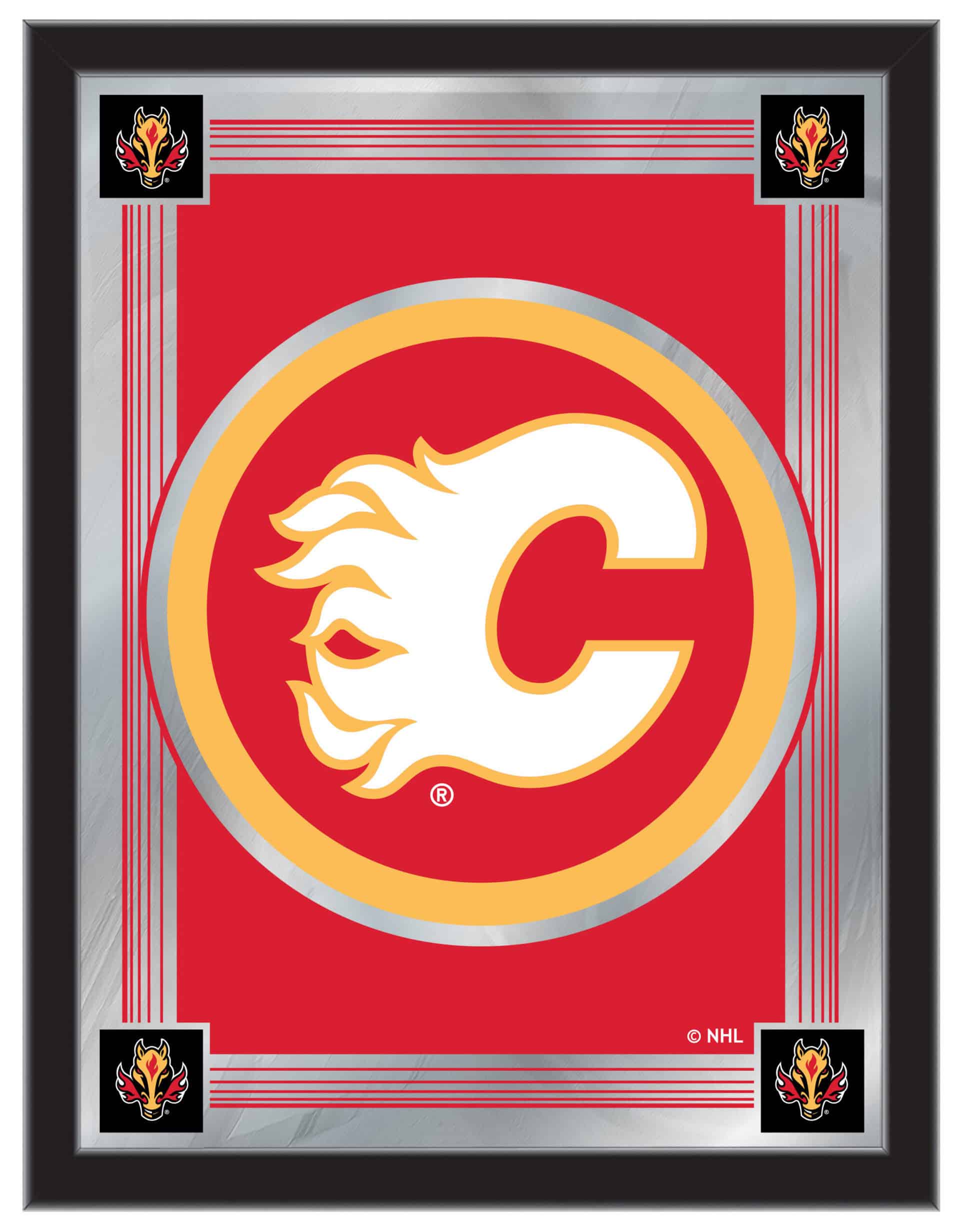 Calgary Flames 17x22 Logo Wall Mirror 4 Calgary Flames 17x22 Logo Wall Mirror