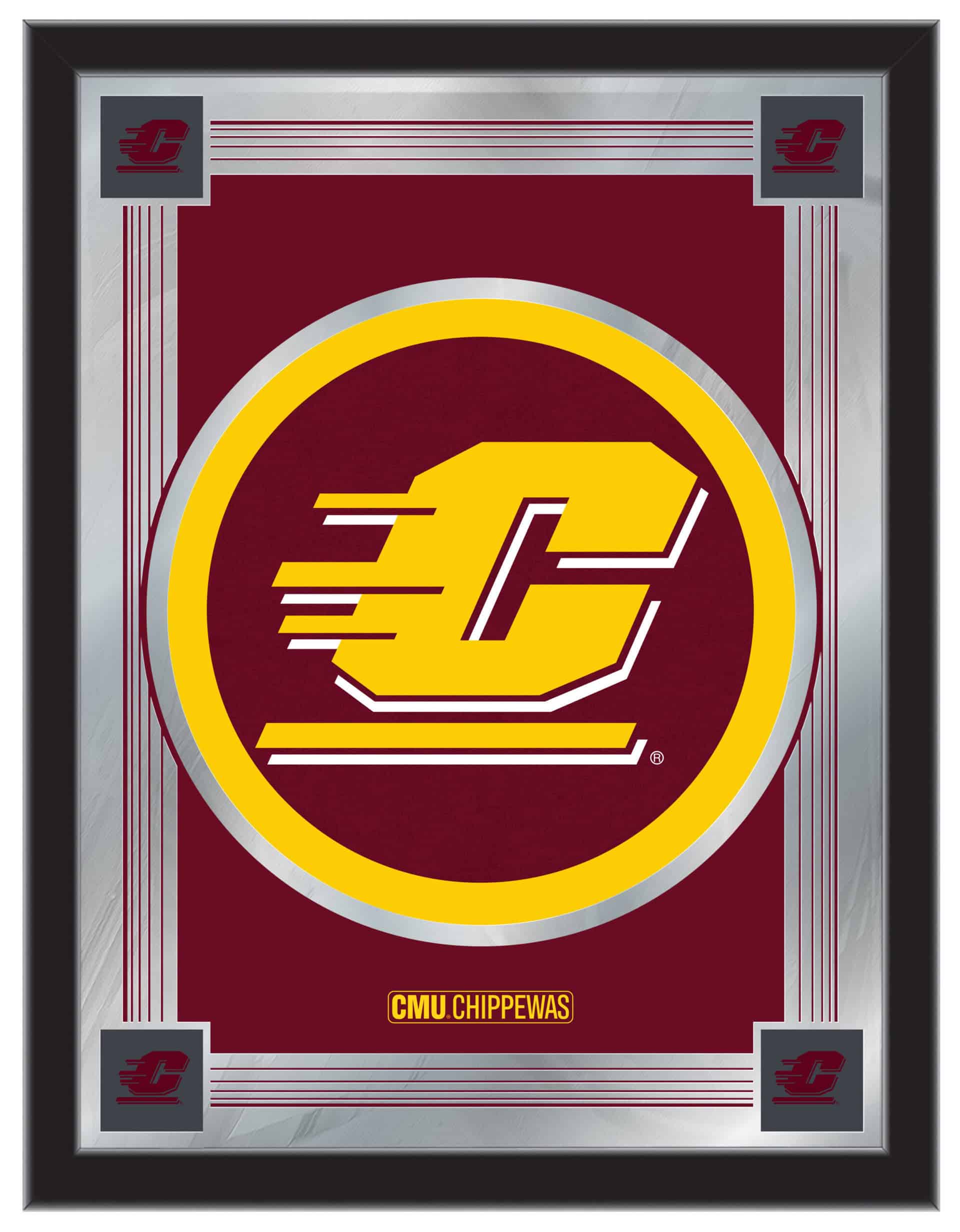 Central Michigan University 17x22 Logo Wall Mirror 4 Central Michigan University 17x22 Logo Wall Mirror