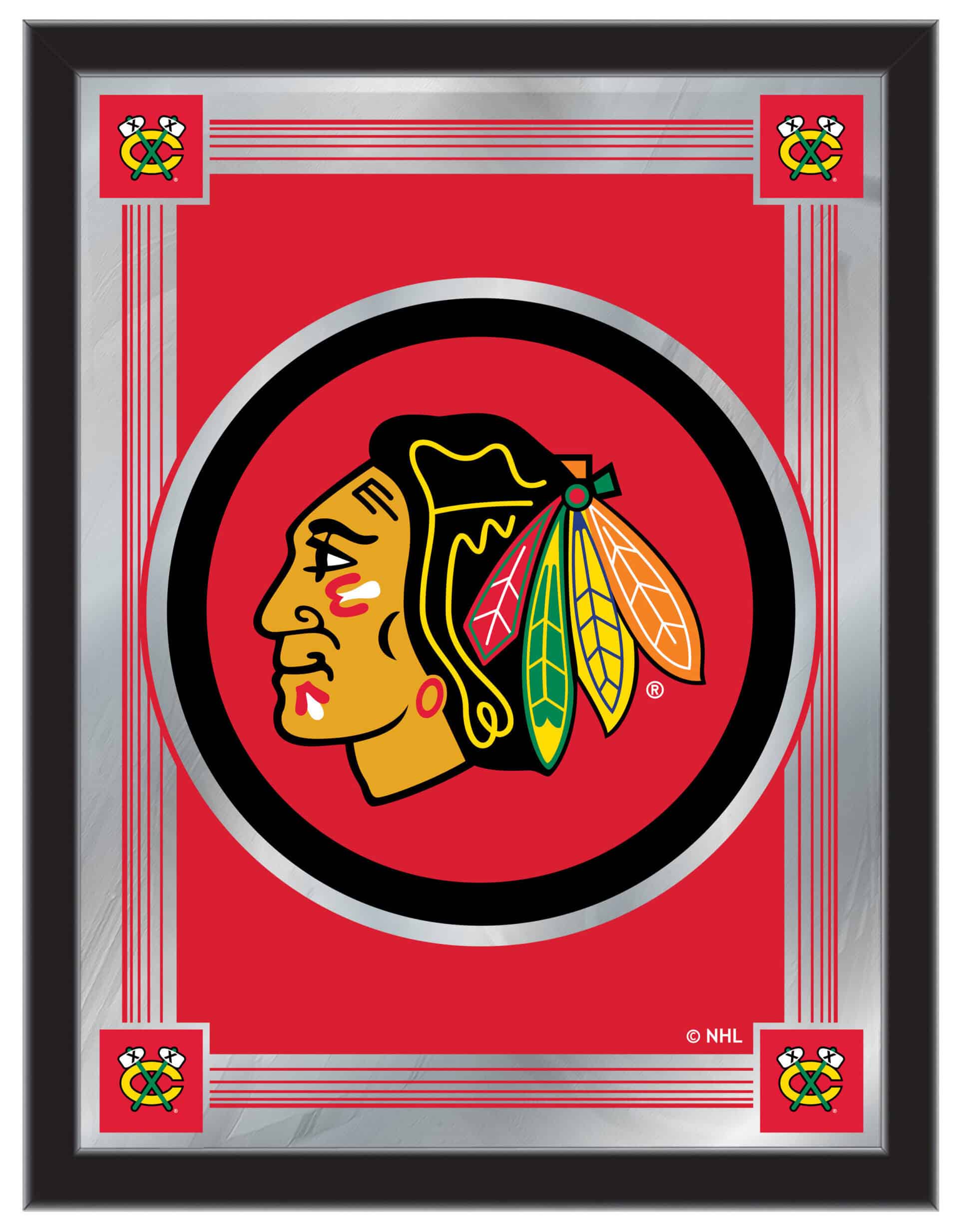 Chicago Blackhawks 17x22 Logo Wall Mirror 4 Chicago Blackhawks 17x22 Logo Wall Mirror