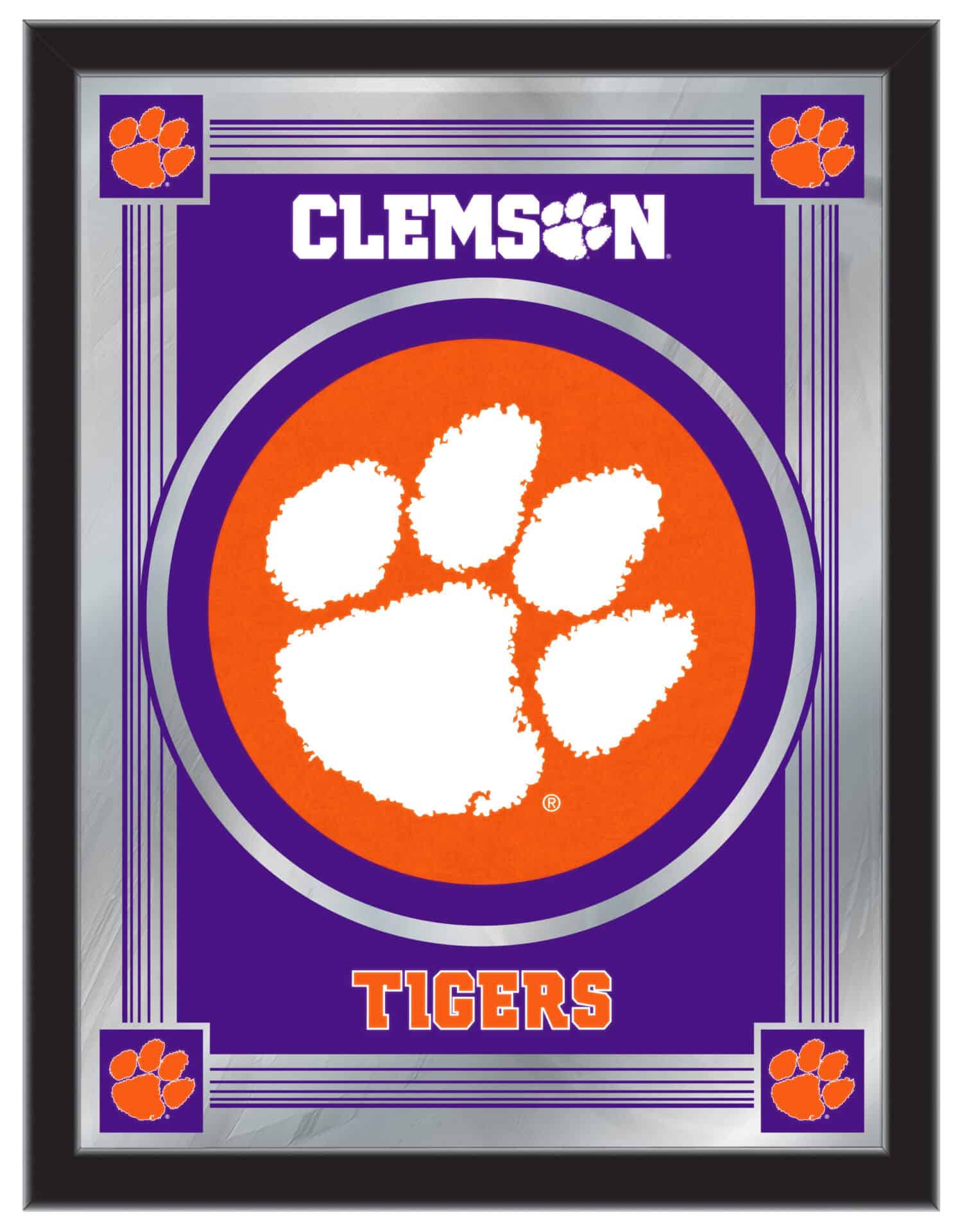 Clemson 17x22 Logo Wall Mirror 1 Clemson 17x22 Logo Wall Mirror