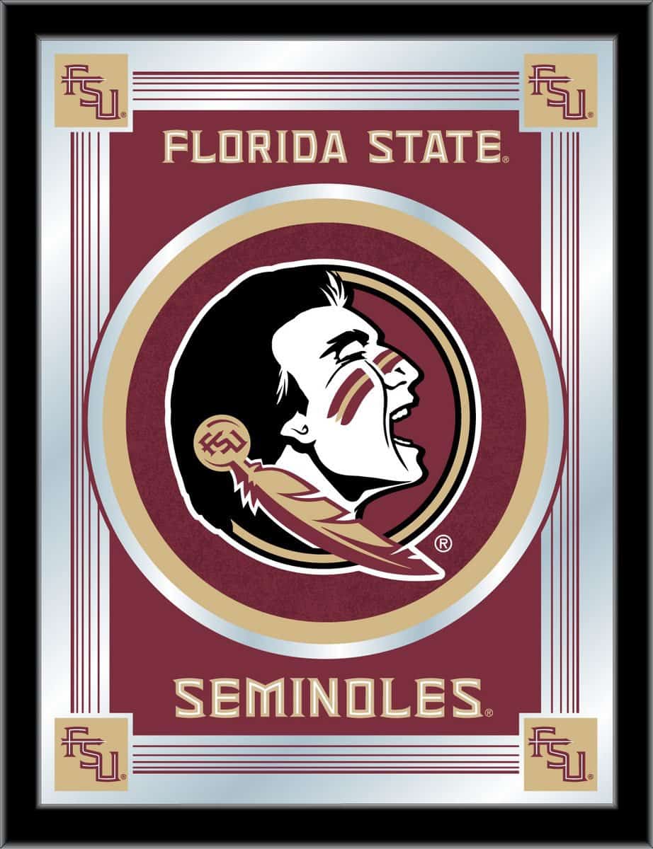 Florida State (Head) 17x22 Logo Wall Mirror 1 Florida State (Head) 17x22 Logo Wall Mirror