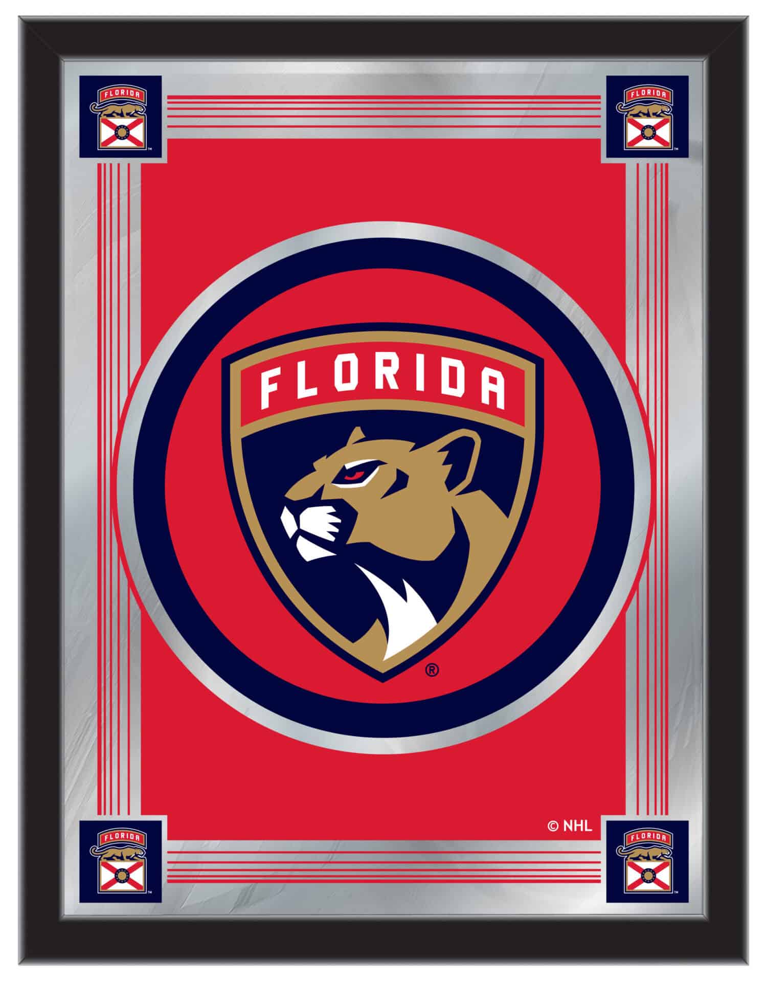 Florida Panthers 17x22 Logo Wall Mirror 1 Florida Panthers 17x22 Logo Wall Mirror